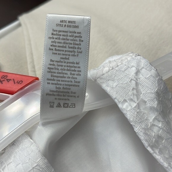 George infant baby girl dress Arctic White and pink size 12mo - Picture 13 of 13